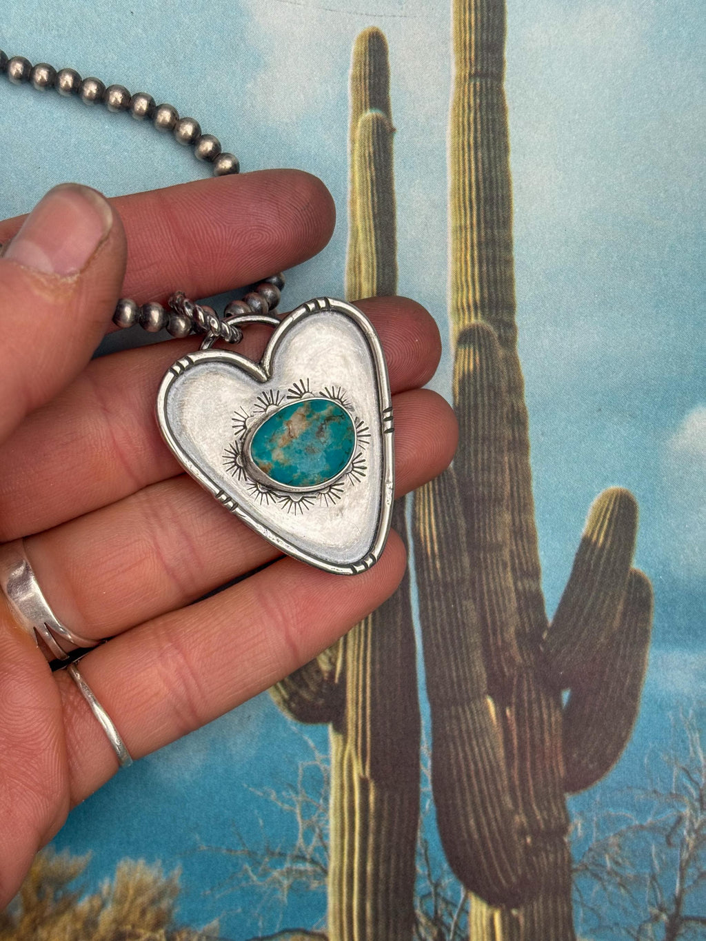✙ Sterling Silver Heart Pendant