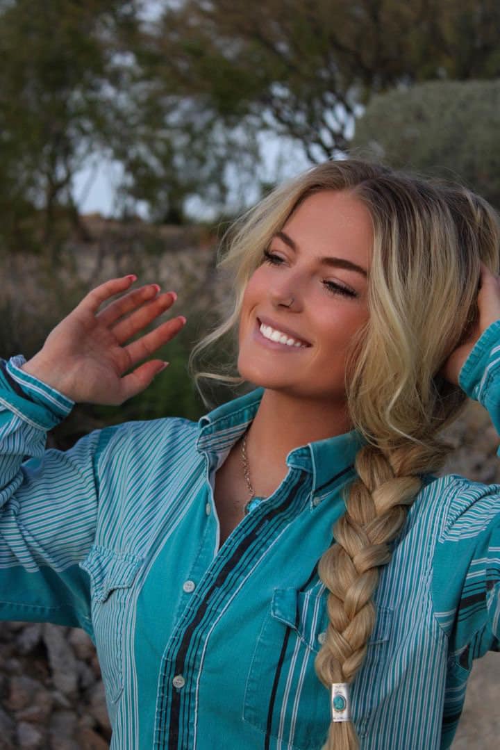 ✙ Sterling Silver Turquoise Western Hair Cuff