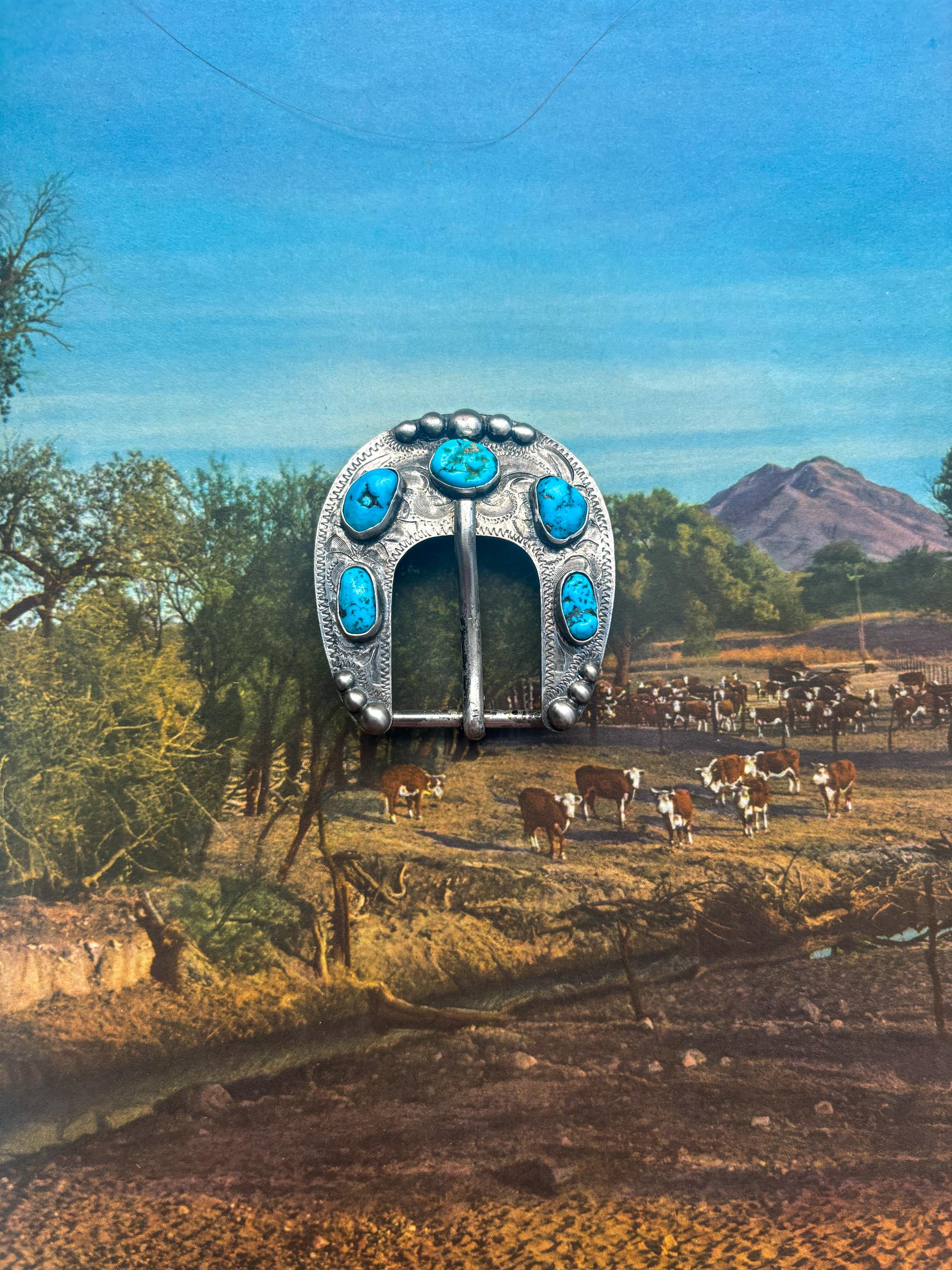 ✙ Turquoise Belt Buckle