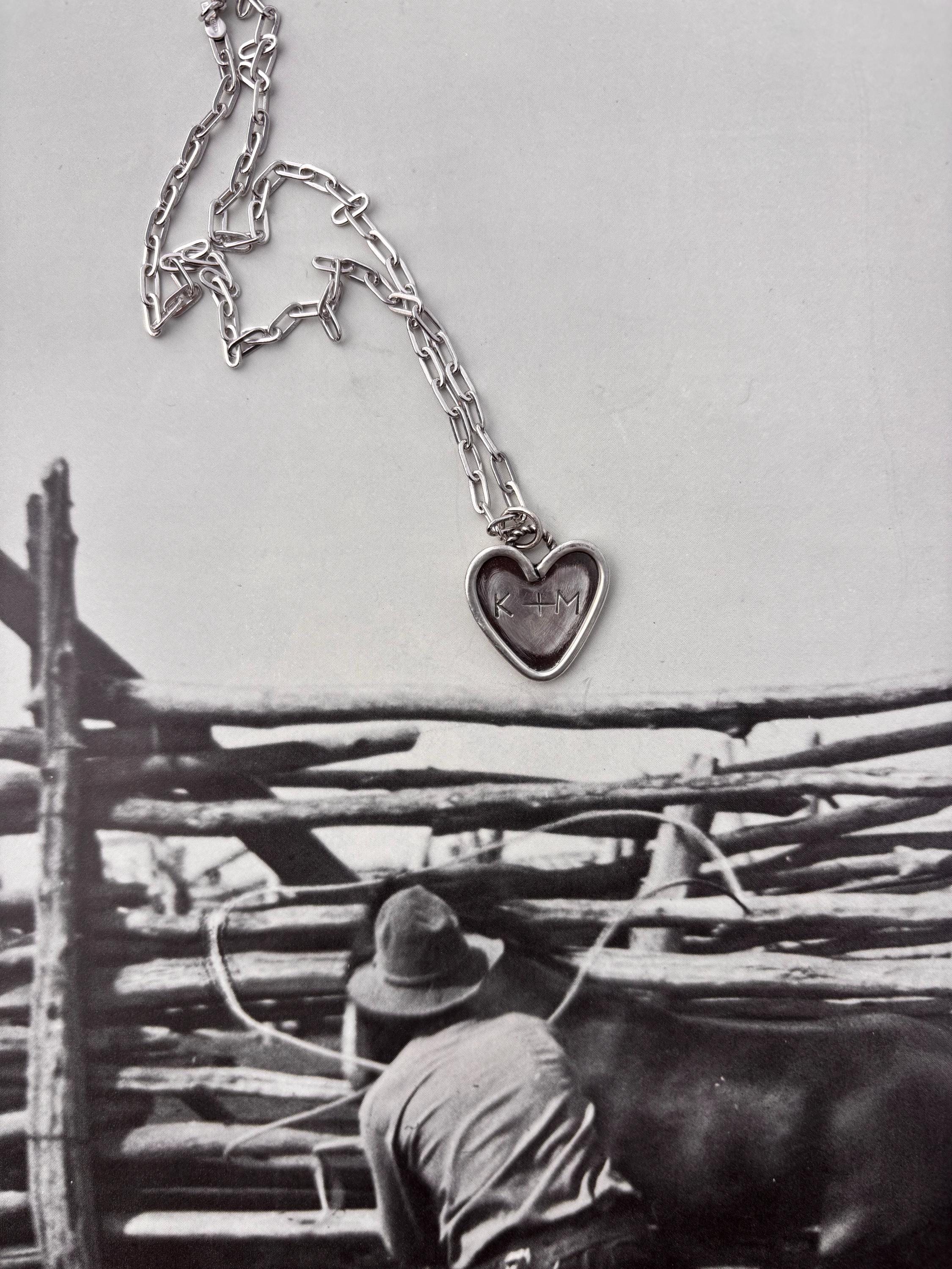 ✙ Custom Sterling Silver Heart Pendant