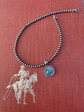 ✙ Kingman Turquoise Buffalo Nickel Pendant