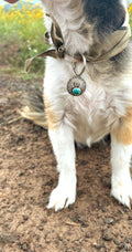 ✙ Turquoise Sterling Silver Dog Tag