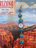 ✙ Vintage Sterling Silver Turquoise Watch