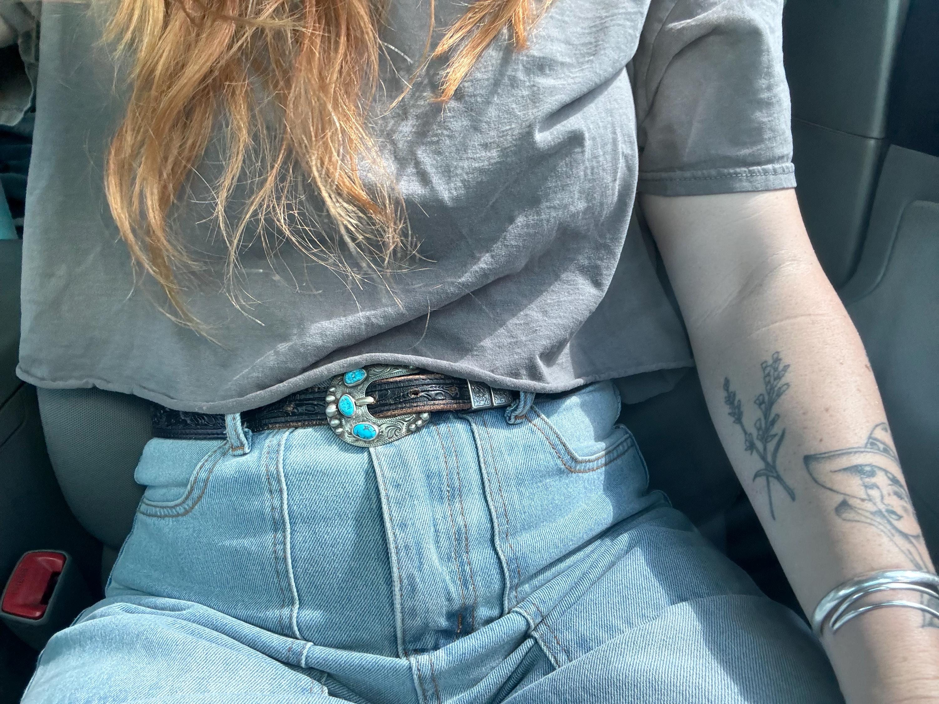 ✙ Kingman Turquoise Belt Buckle