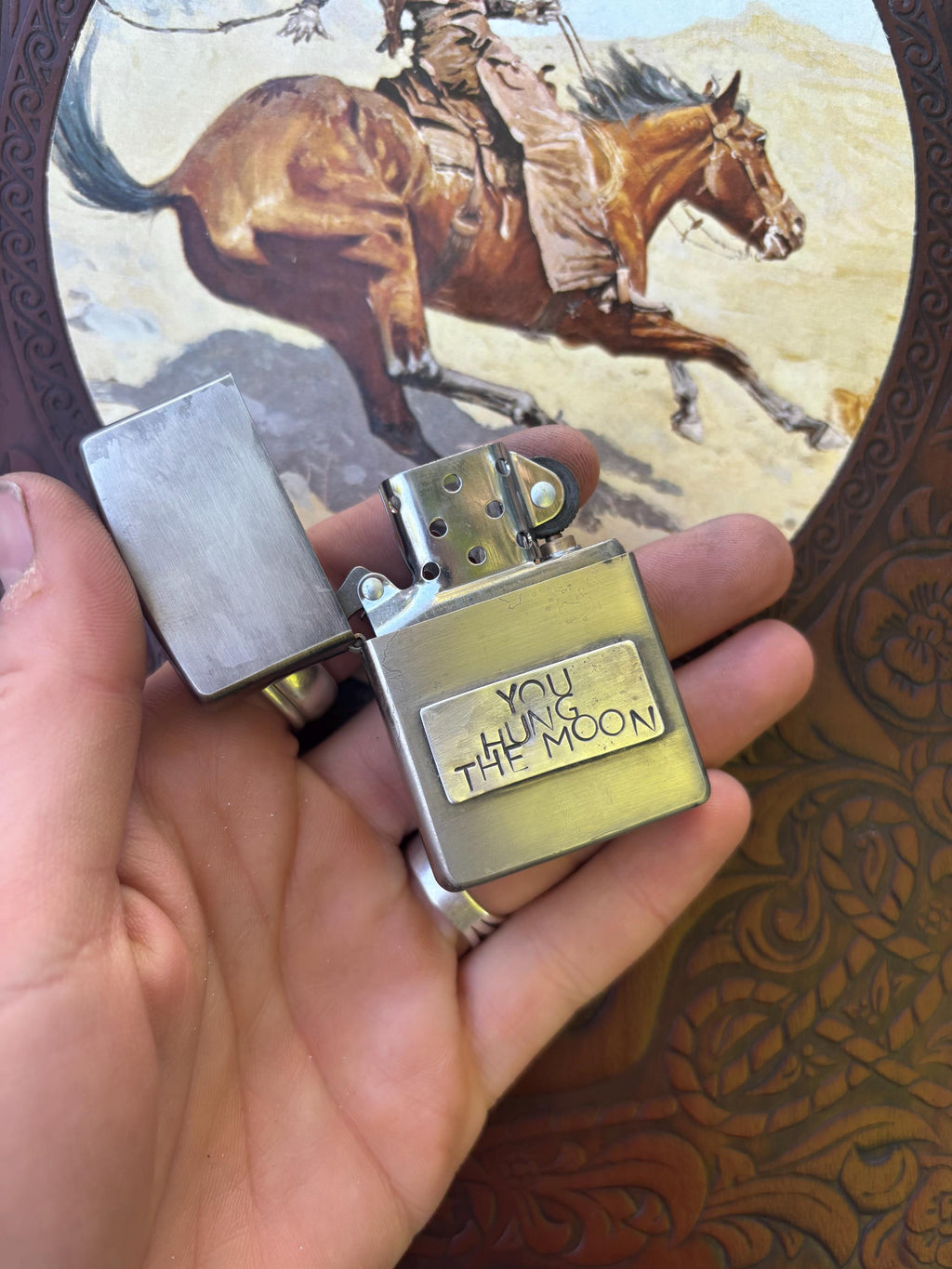 ✙ Stamped Zippo Lighter