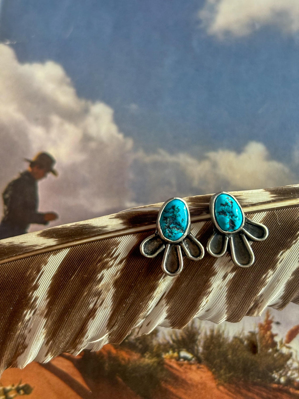 ✙ Turquoise Stud Earrings