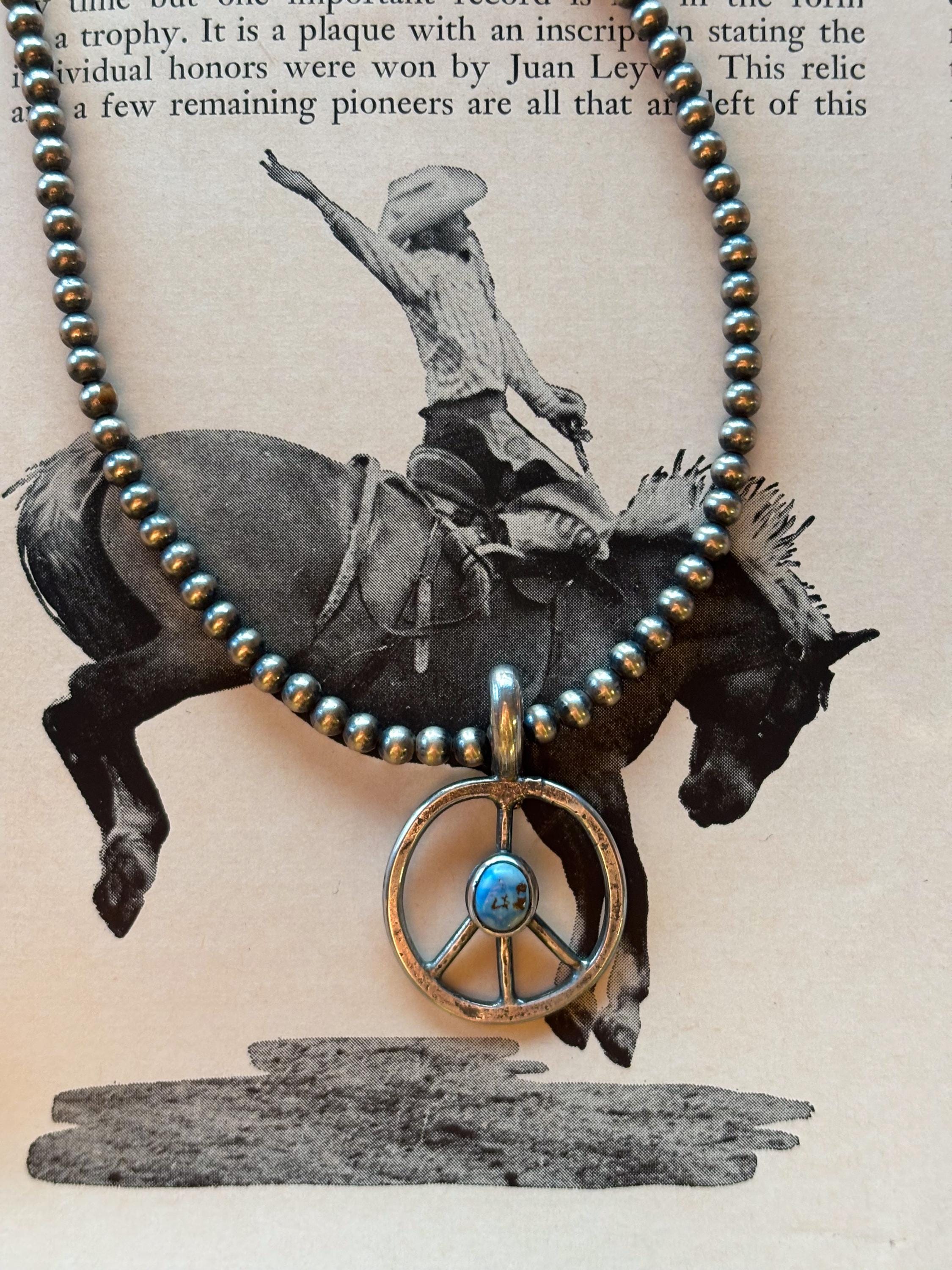 ✙ Sterling Silver Peace Pendant