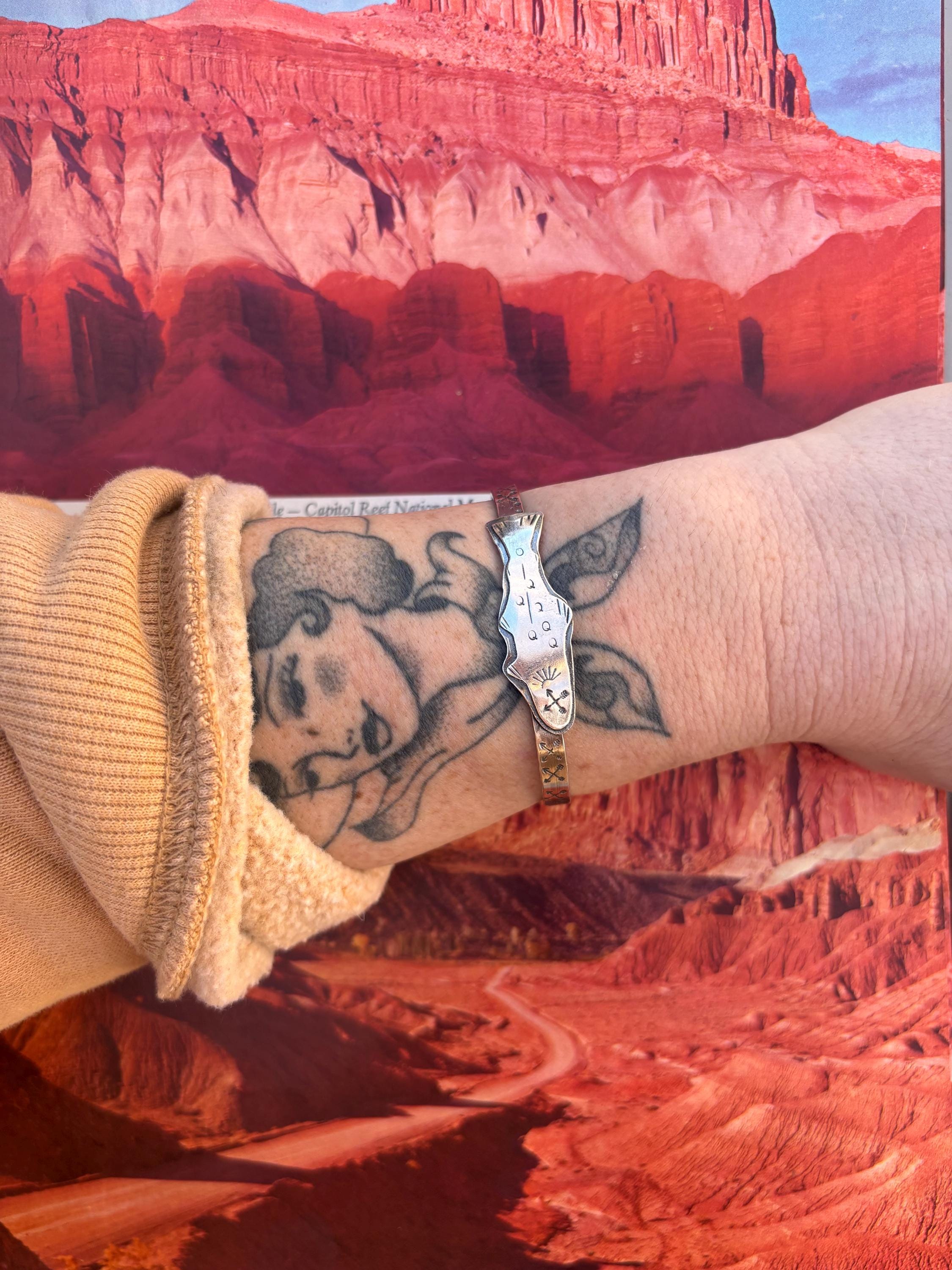 ✙ Sterling Silver Trout cuff