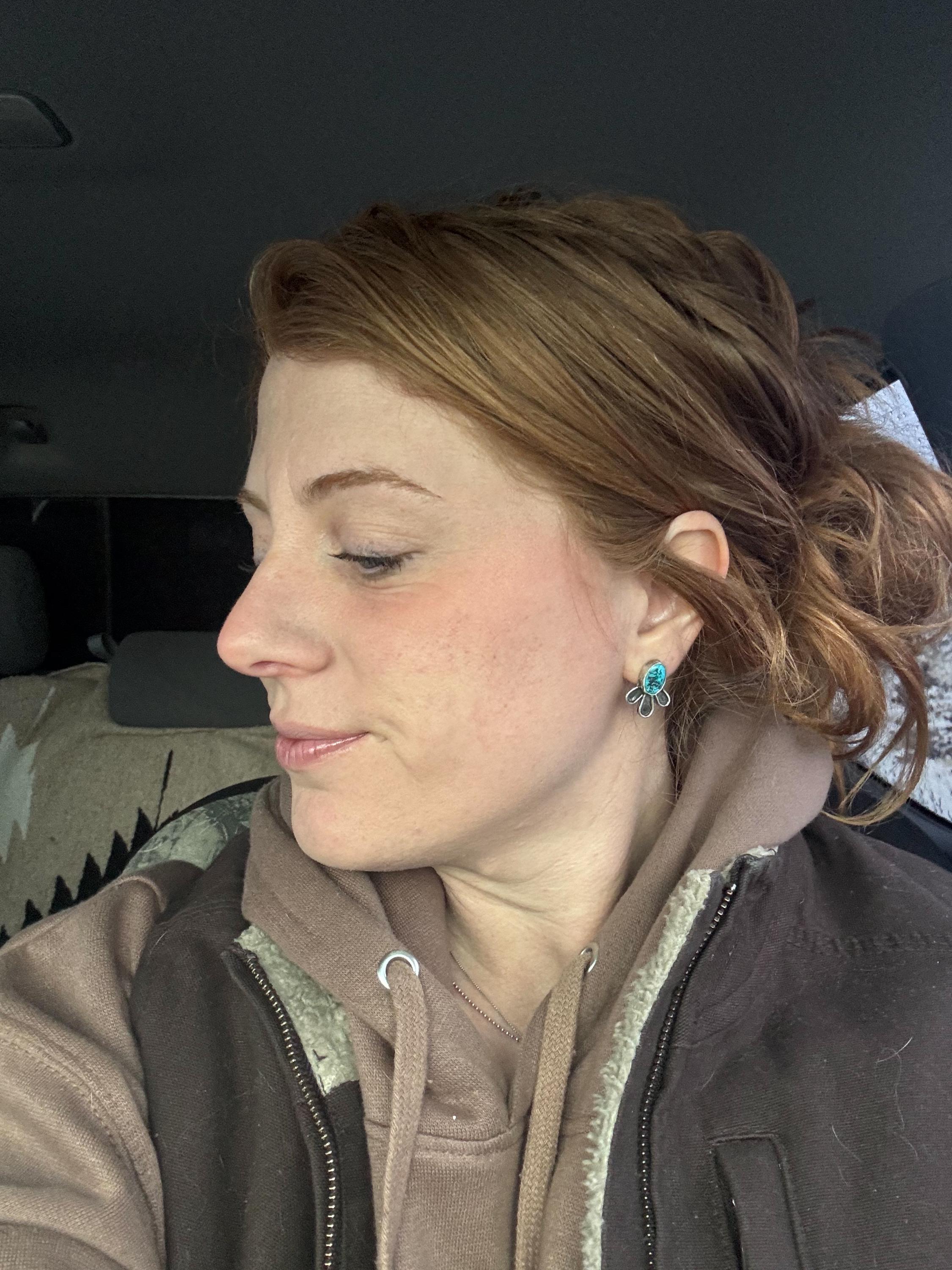 ✙ Turquoise Stud Earrings