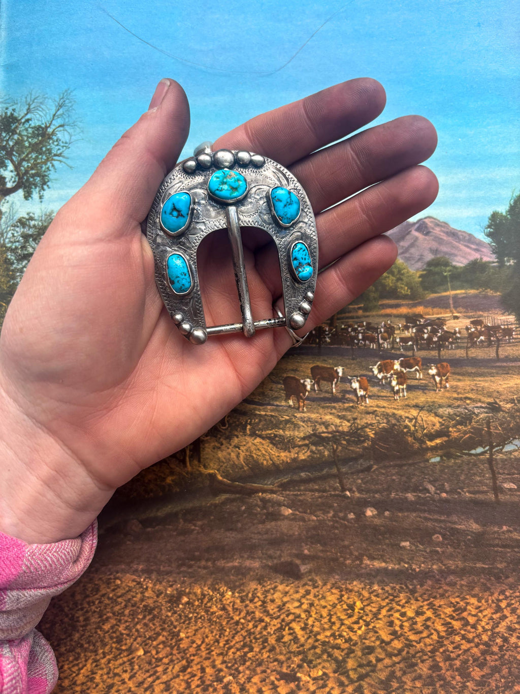 ✙ Turquoise Belt Buckle