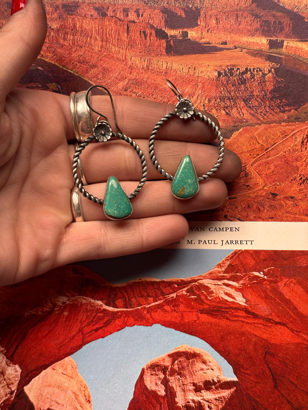 Desert Flower Hoops