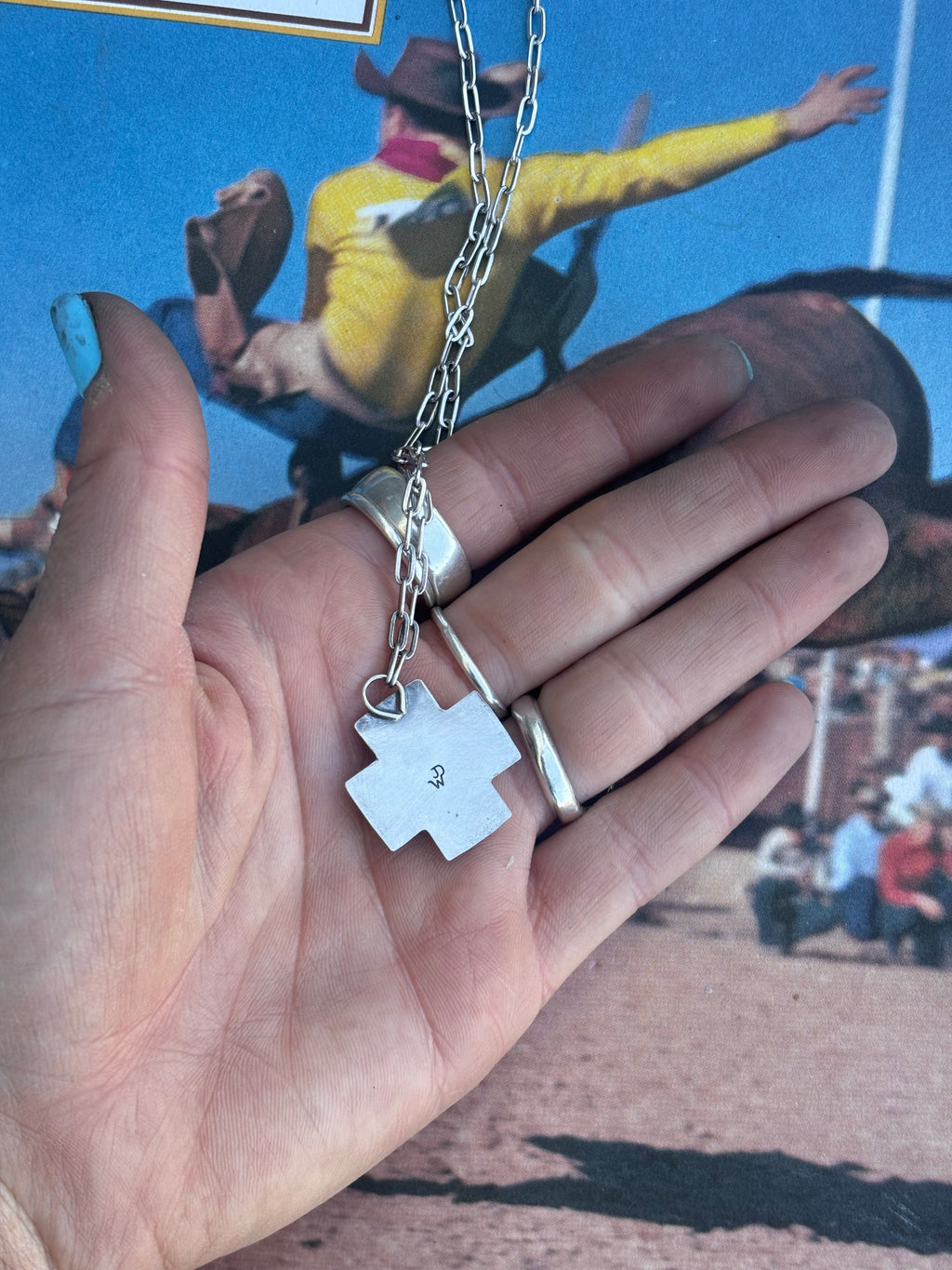 Sterling Southwest Cross Necklace