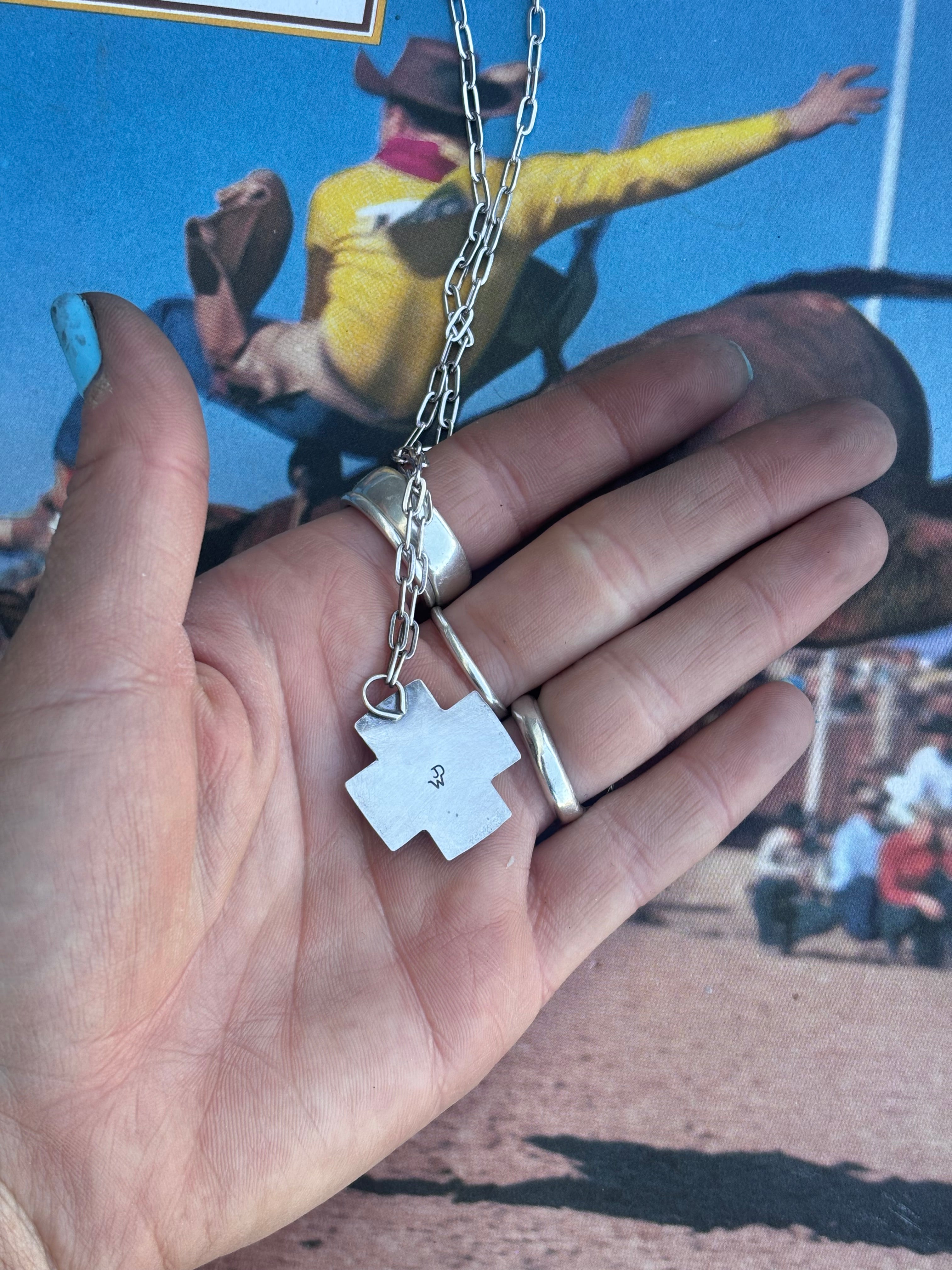 Sterling Southwest Cross Necklace