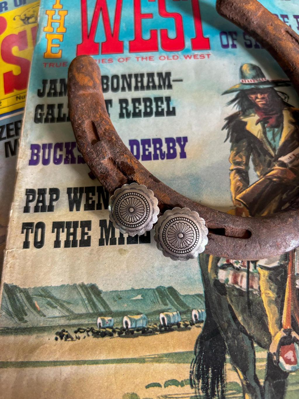 ✙ Sterling Silver Concho Stud Earrings