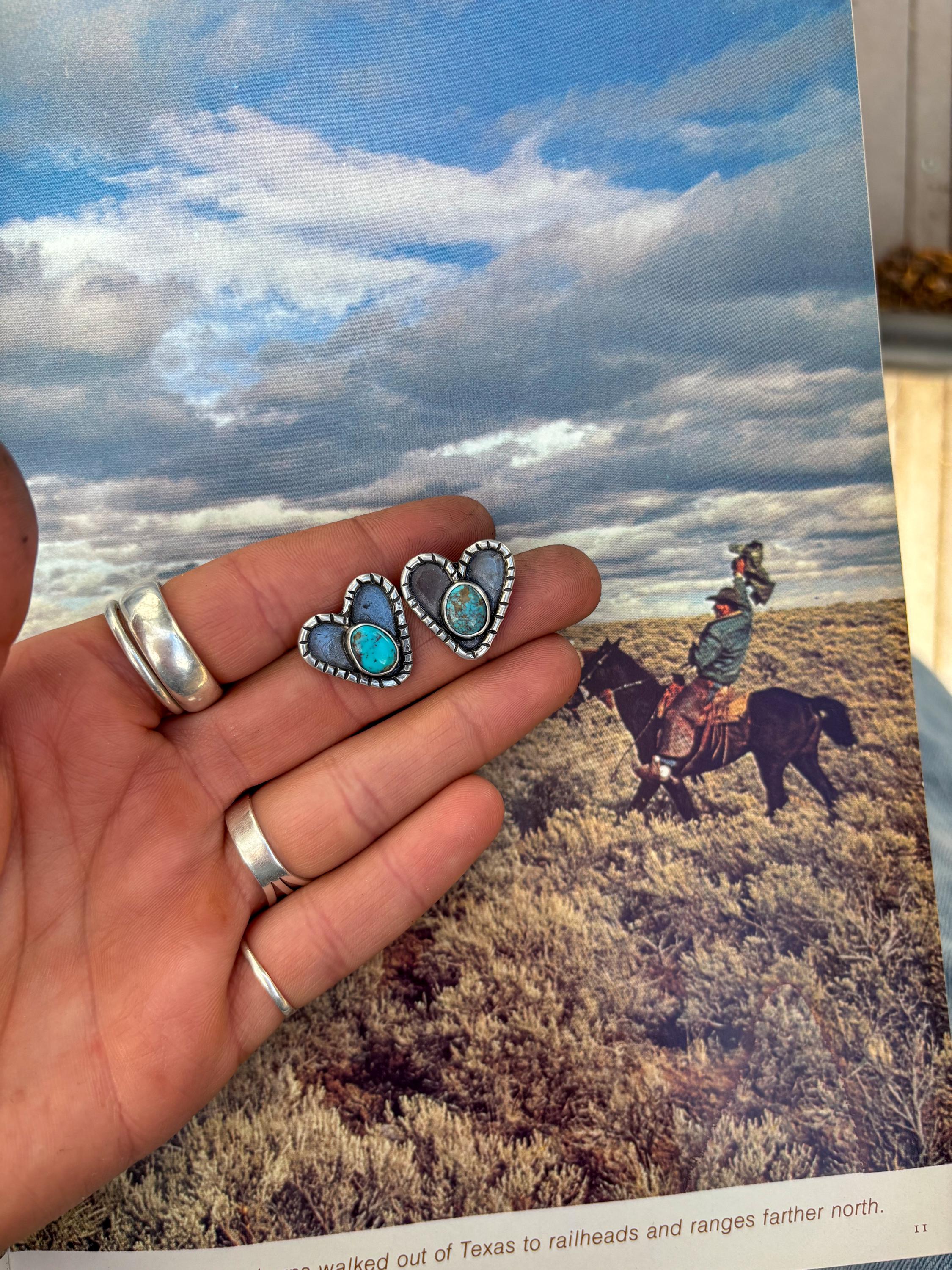 ✙ Sterling Silver Heart Earrings