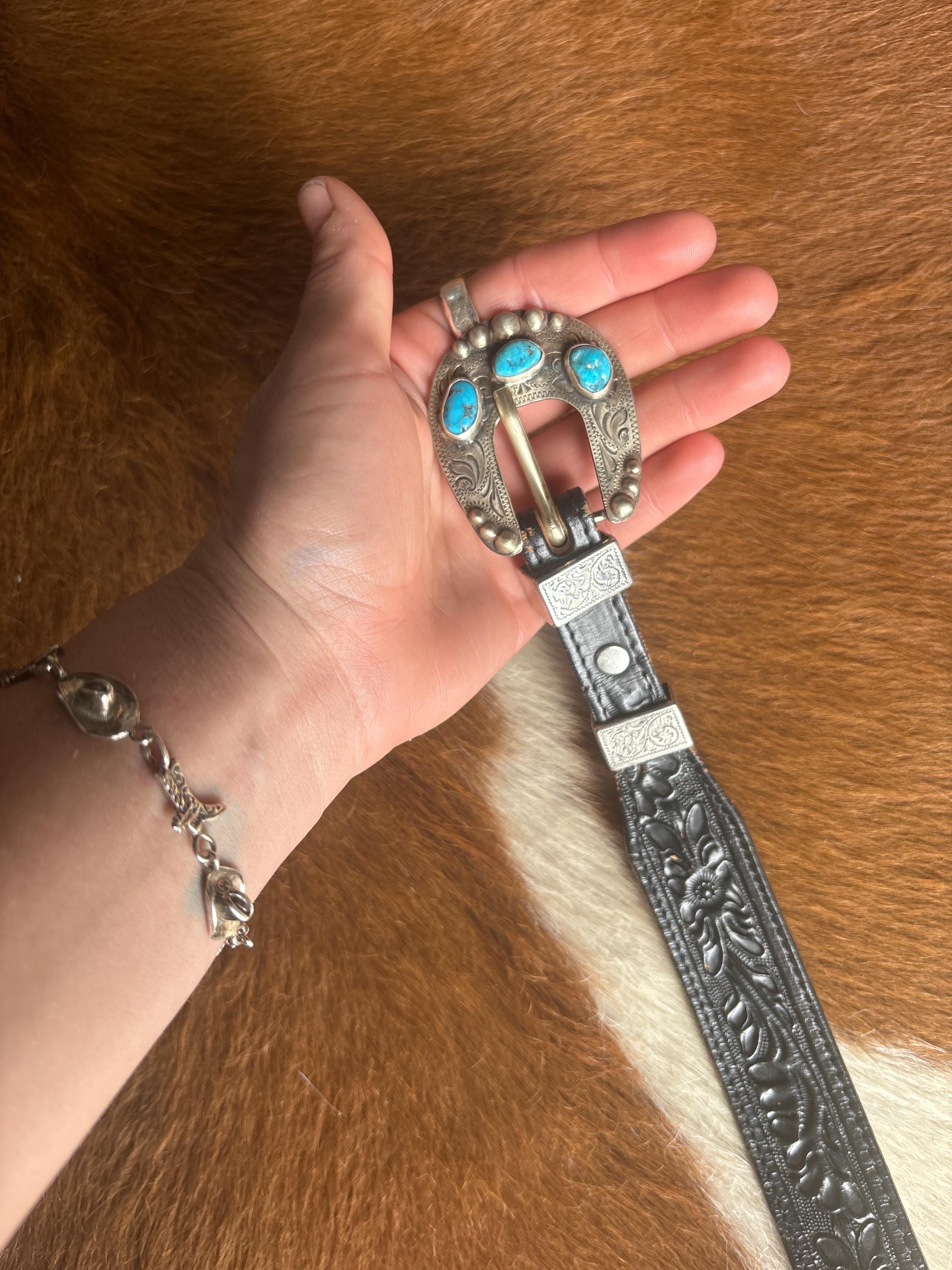 ✙ Kingman Turquoise Belt Buckle