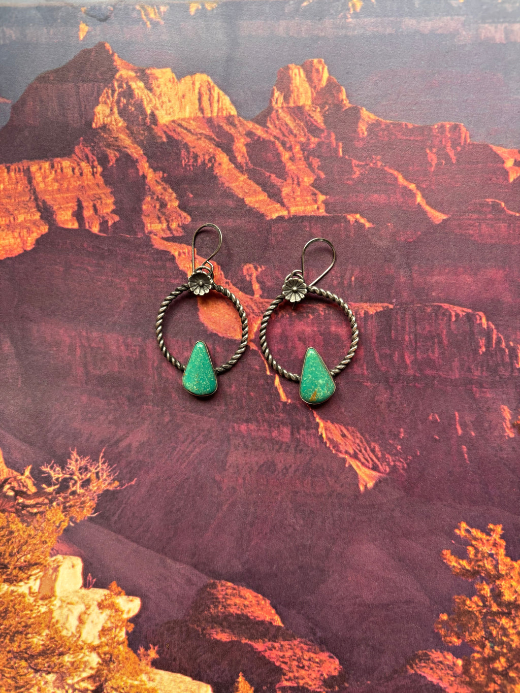 Desert Flower Hoops