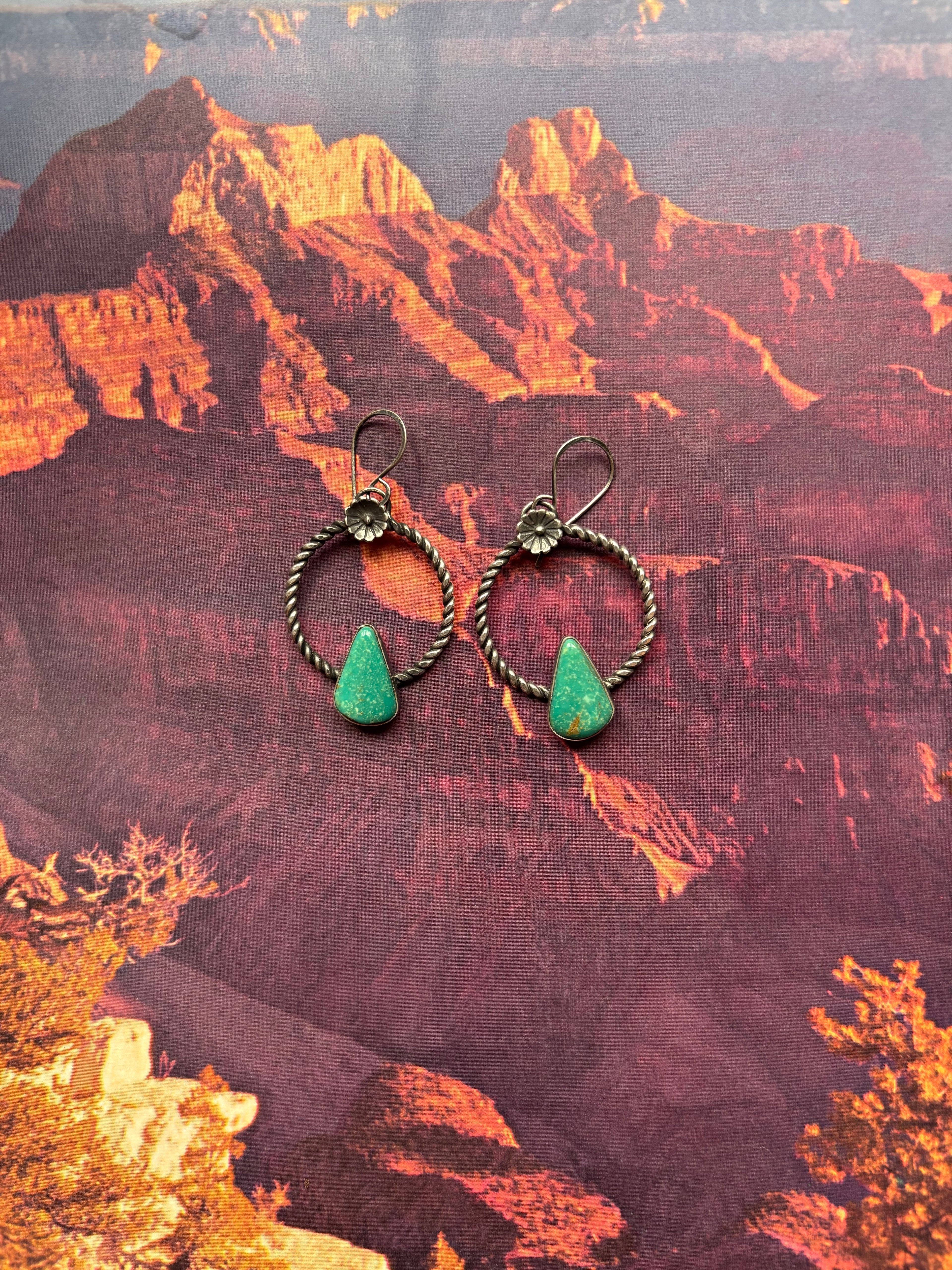 Desert Flower Hoops