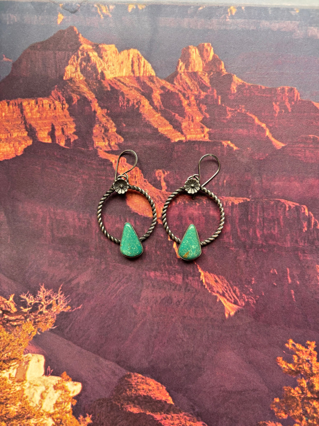 Desert Flower Hoops