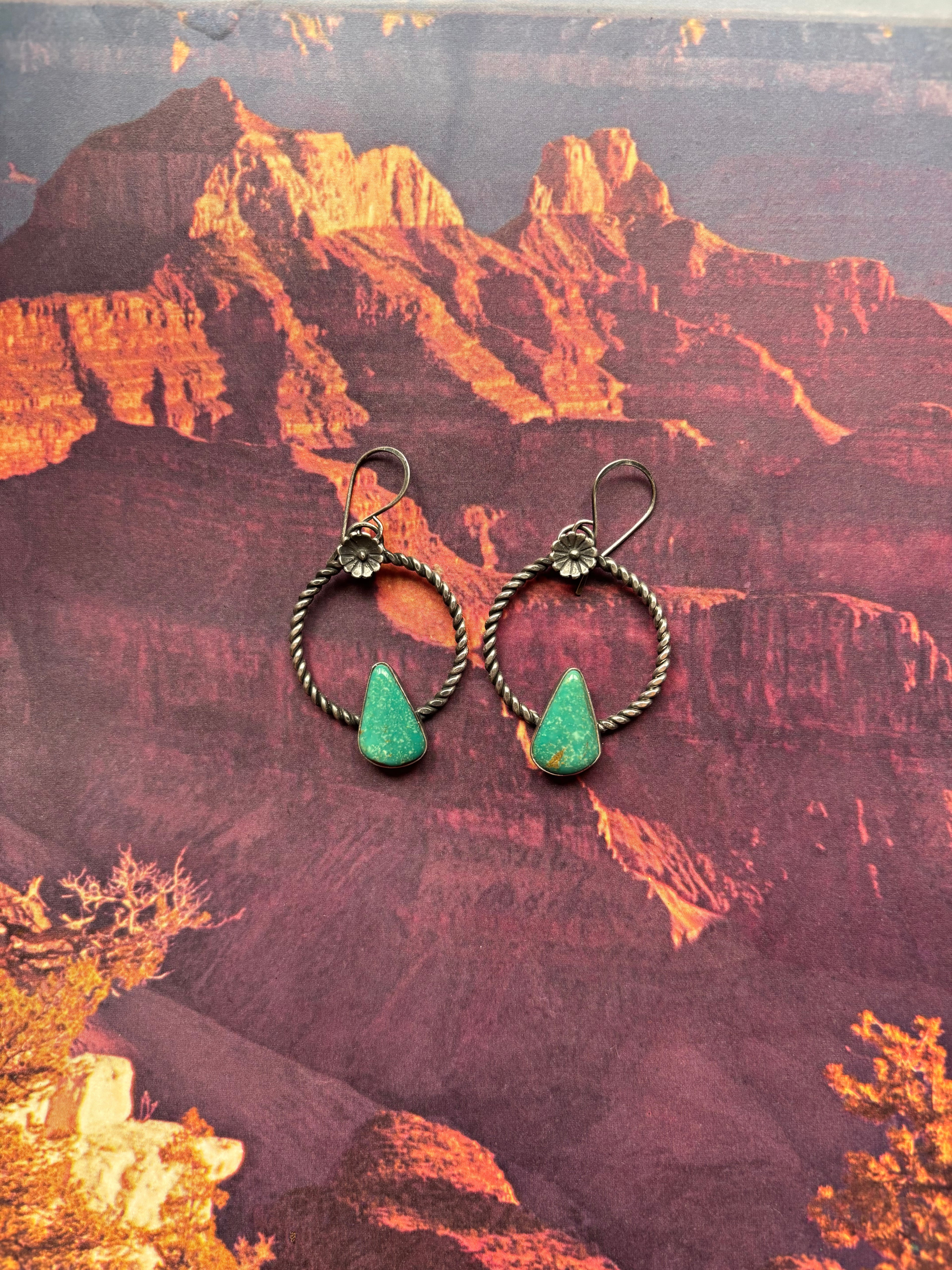 Desert Flower Hoops