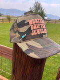 Turquoise Horseshoe Nail Hat Pin