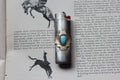 Western Turquoise Lighter Case