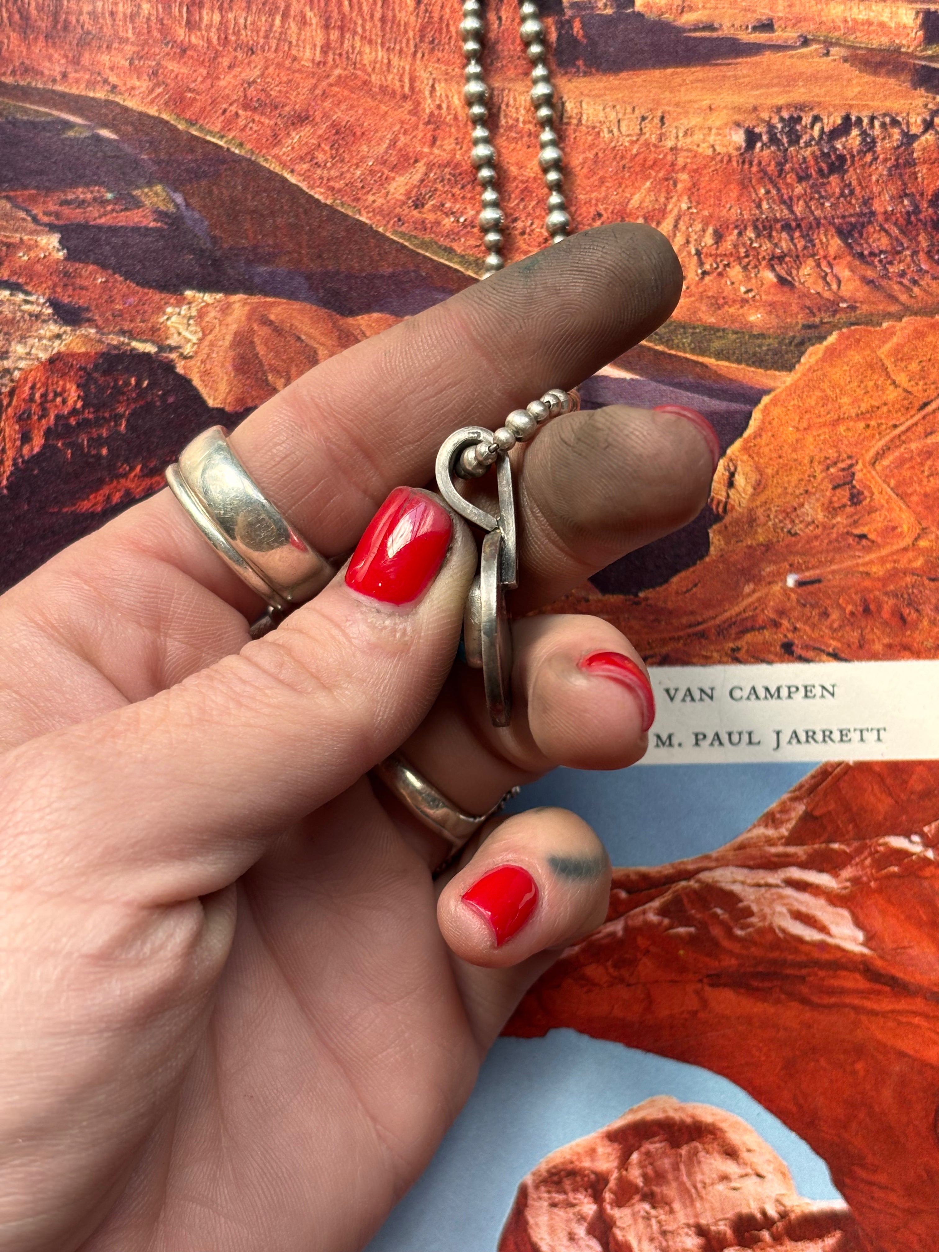 ✙ Sonoran Turquoise Buffalo Nickel Pendant