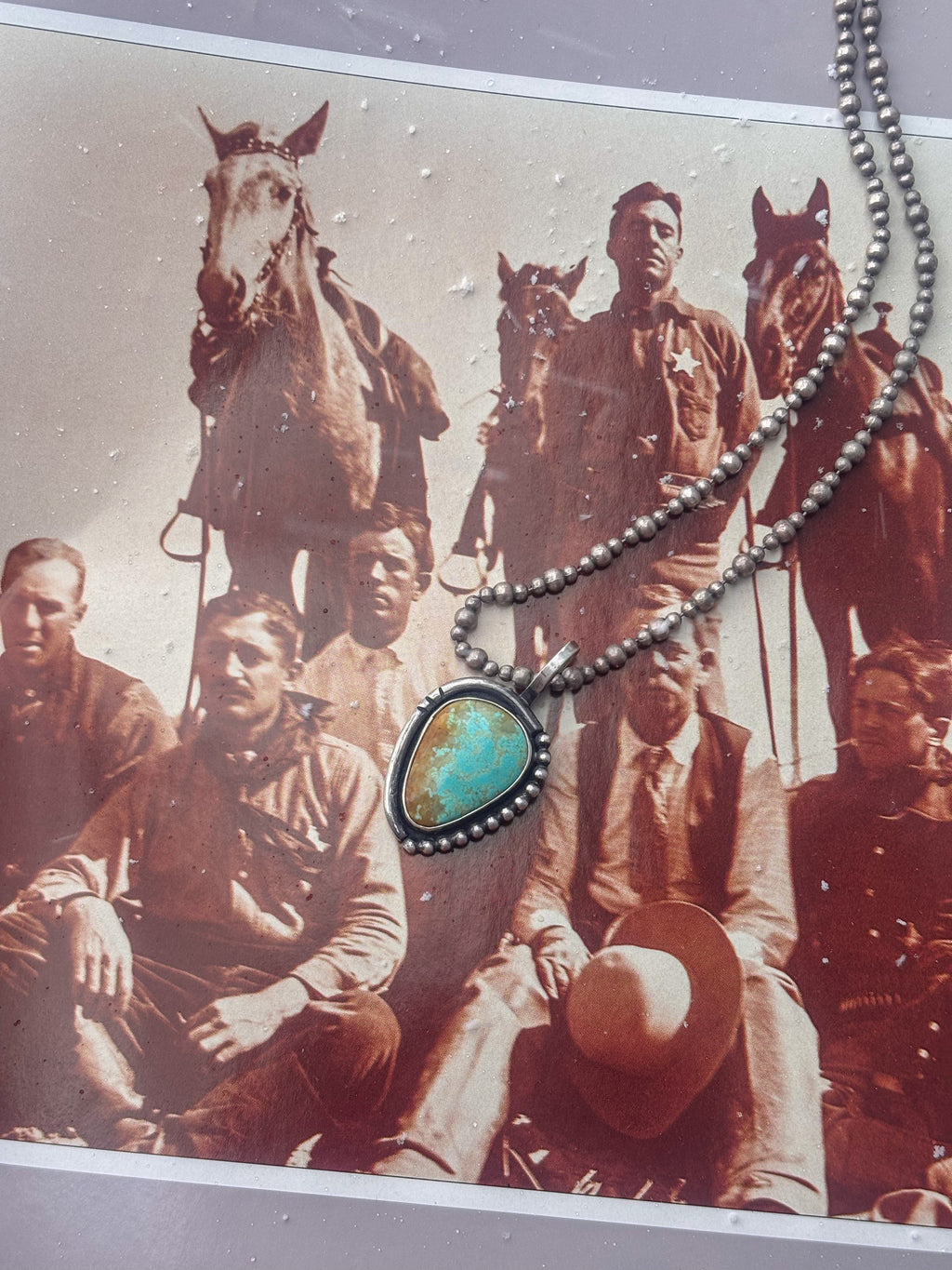 ✙ Number 8 Turquoise Pendant