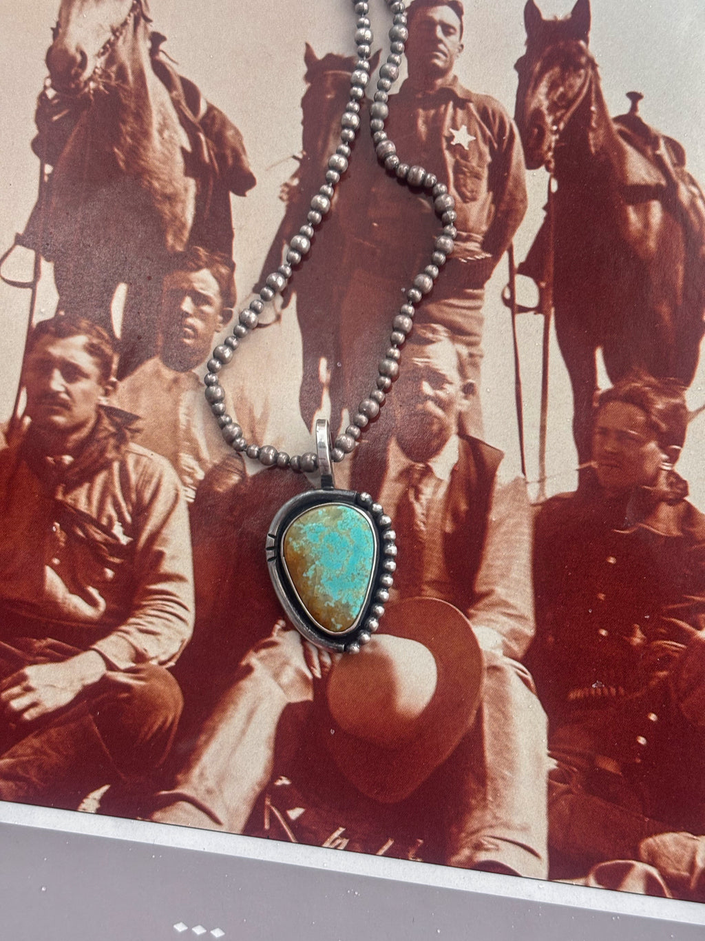 ✙ Number 8 Turquoise Pendant