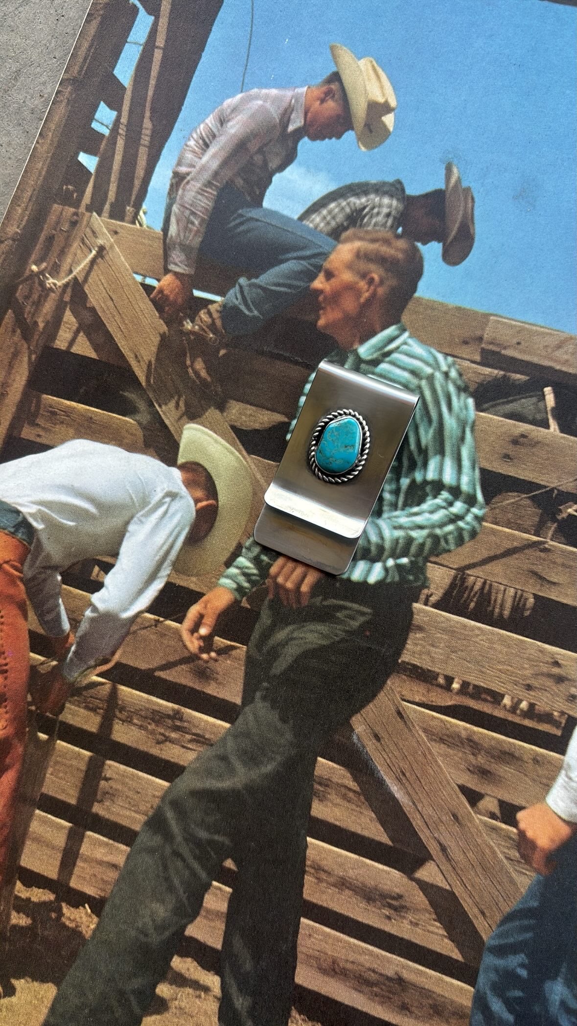 ✙ Kingman Turquoise Money Clip | Wallet | Gift For Him | Western Wear | Made To Order