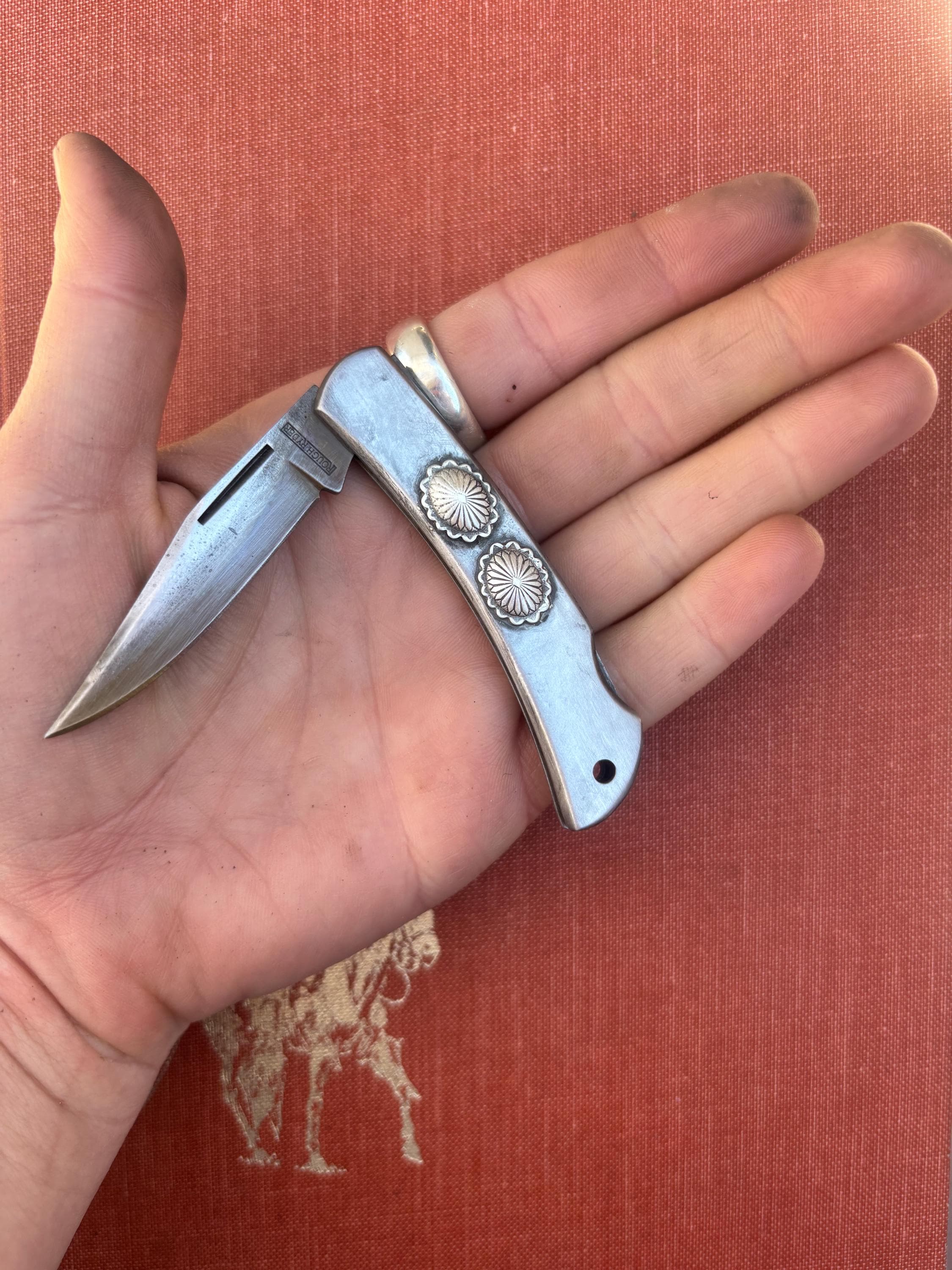 ✙ Sterling Silver Concho Pocket Knife