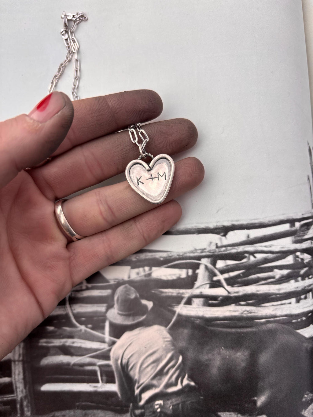 ✙ Custom Sterling Silver Heart Pendant