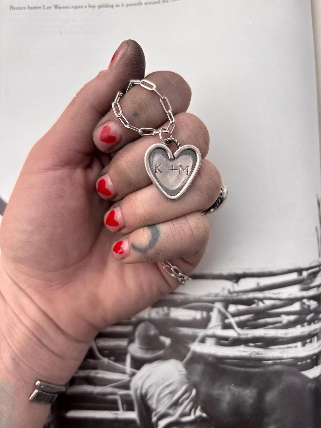 ✙ Custom Sterling Silver Heart Pendant