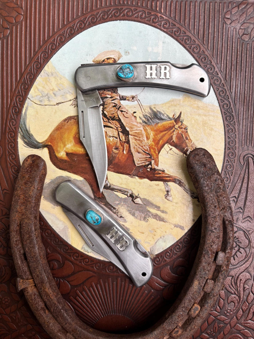 ✙ Custom Turquoise Knife