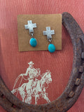 ✙ Sterling Silver Cross Earrings
