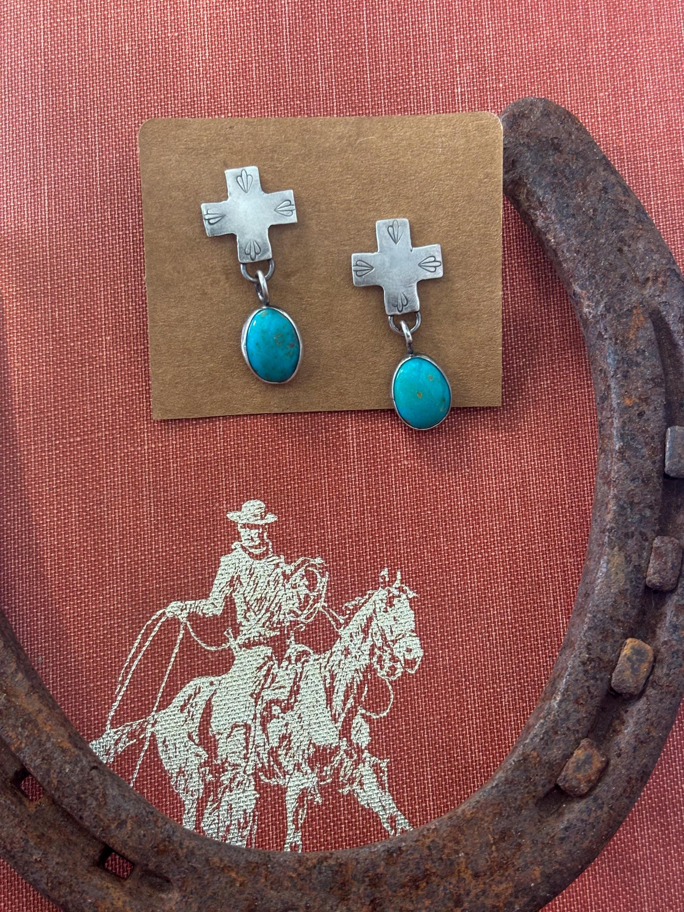 ✙ Sterling Silver Cross Earrings