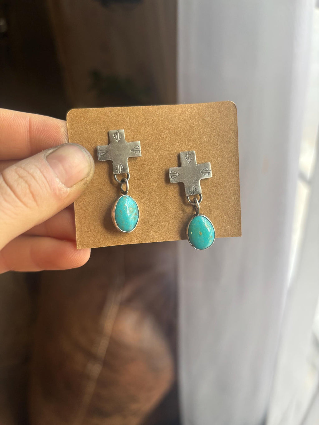 ✙ Sterling Silver Cross Earrings