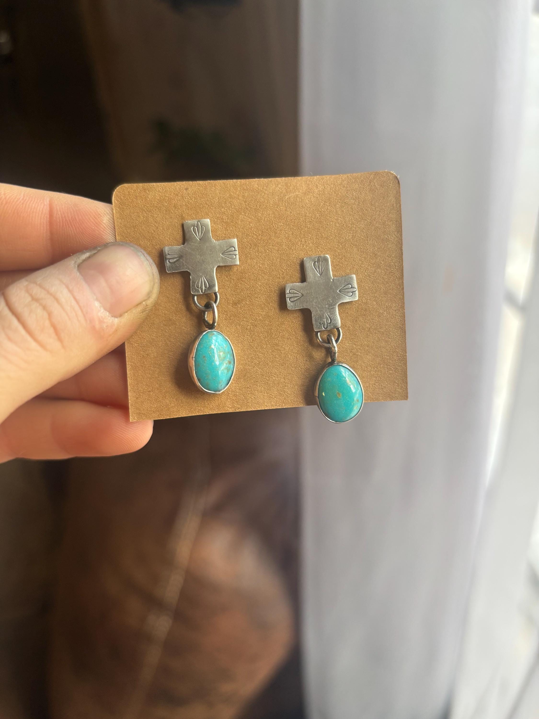 ✙ Sterling Silver Cross Earrings