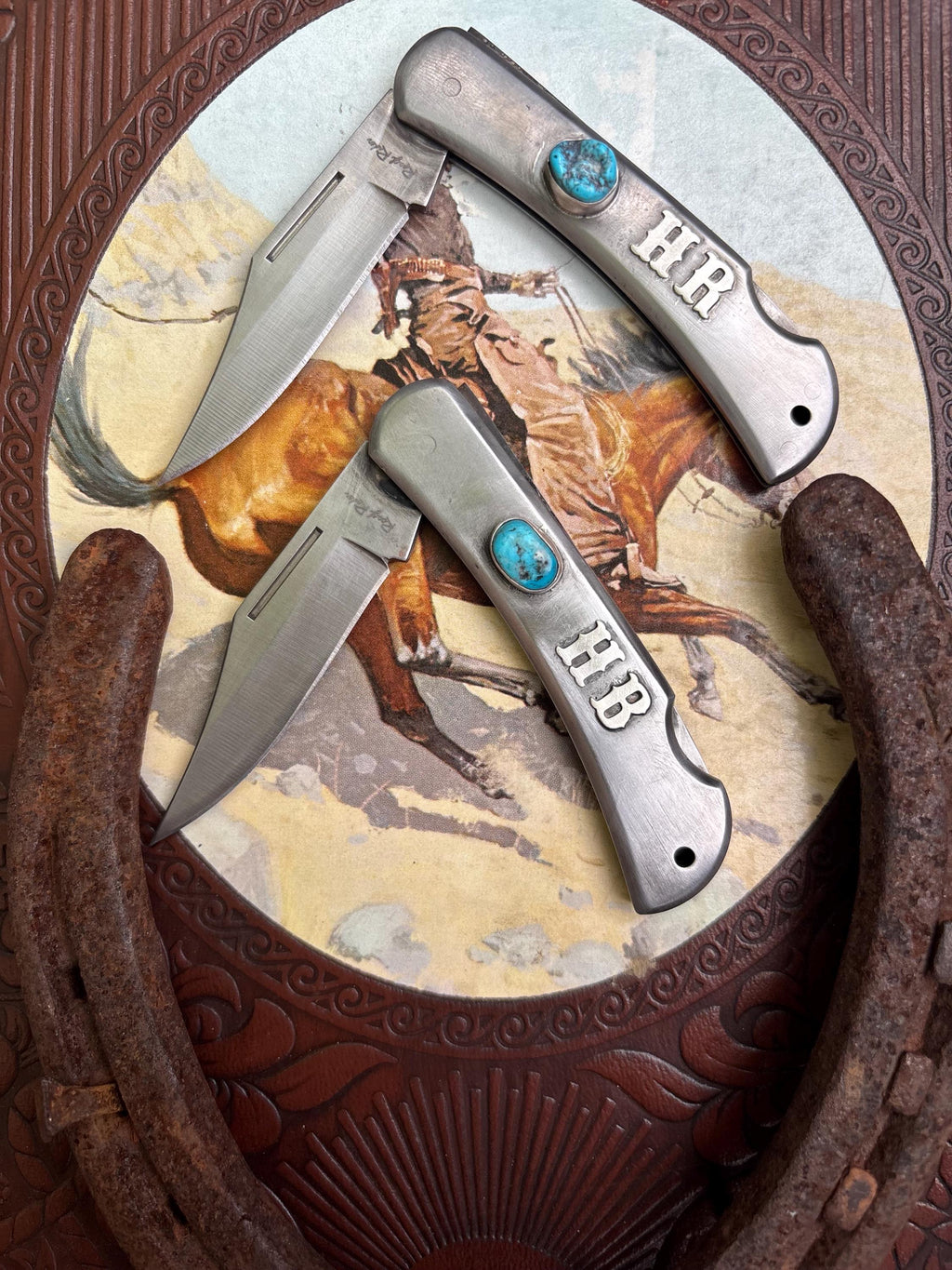✙ Custom Turquoise Knife