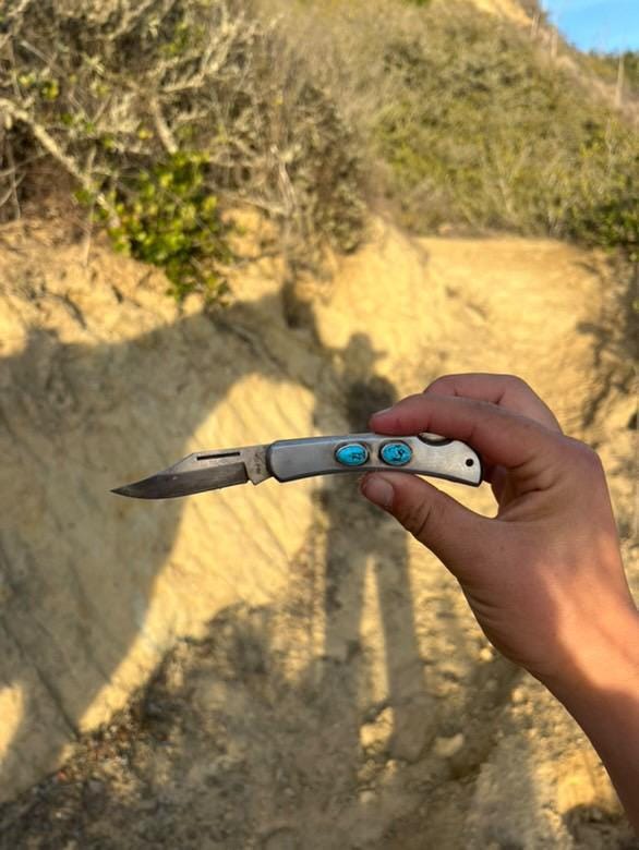 ✙ Turquoise Folding Knife