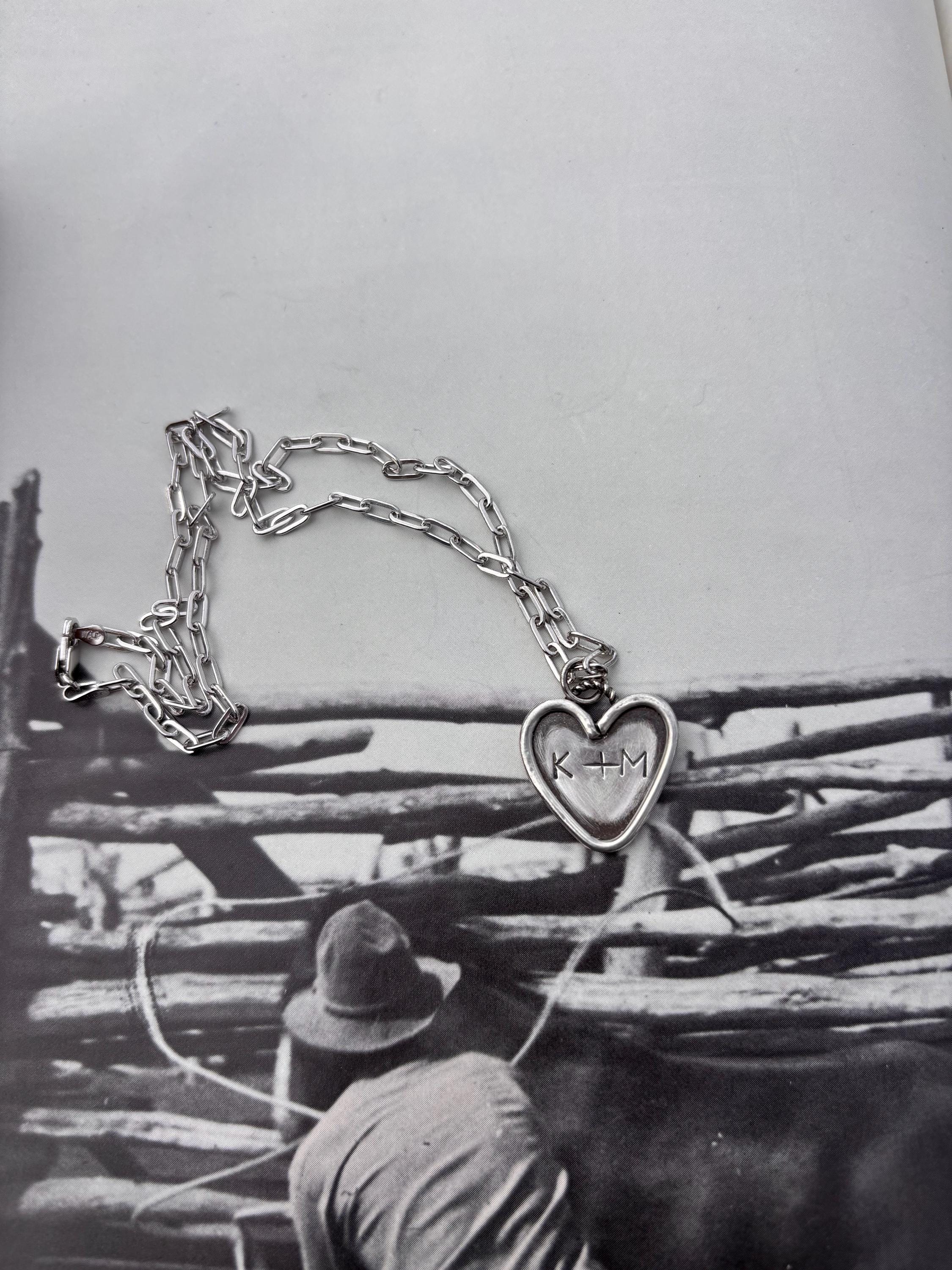 ✙ Custom Sterling Silver Heart Pendant