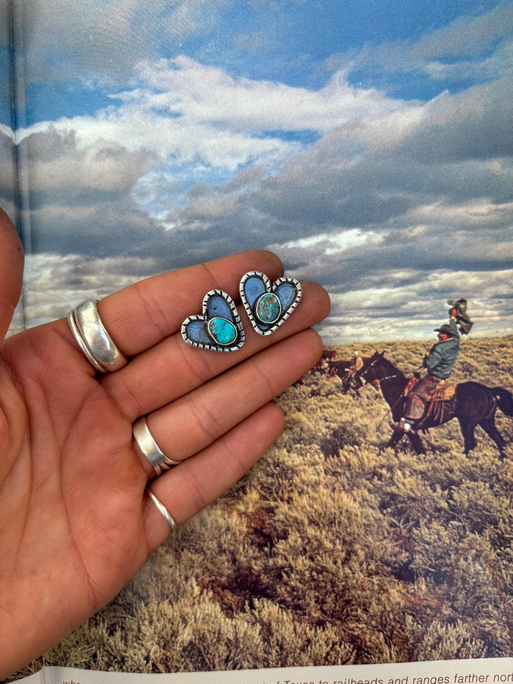✙ Sterling Silver Heart Earrings